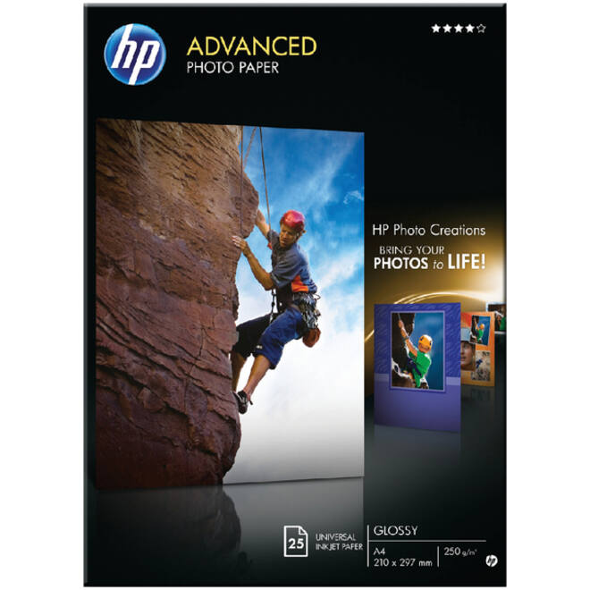 Inkjetpapier HP Q5456A A4 advanced 250gr 25vel