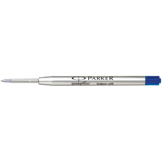 Balpenvulling Parker Quinkflow medium blauw blister à 1 stuk