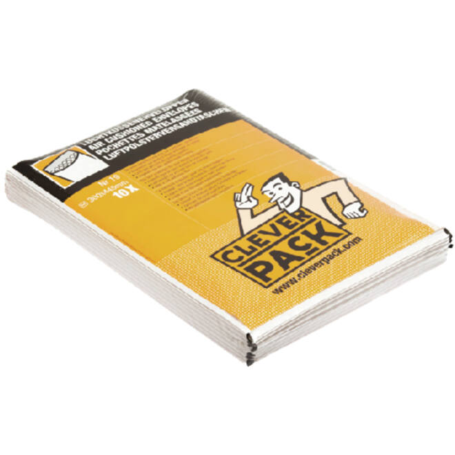 Envelop CleverPack luchtkussen nr18 295x370mm wit pak à 10 stuks