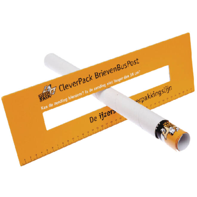 Verzendkoker CleverPack A3 330x29.7x1.2 met doppen wit pak à 20 stuks