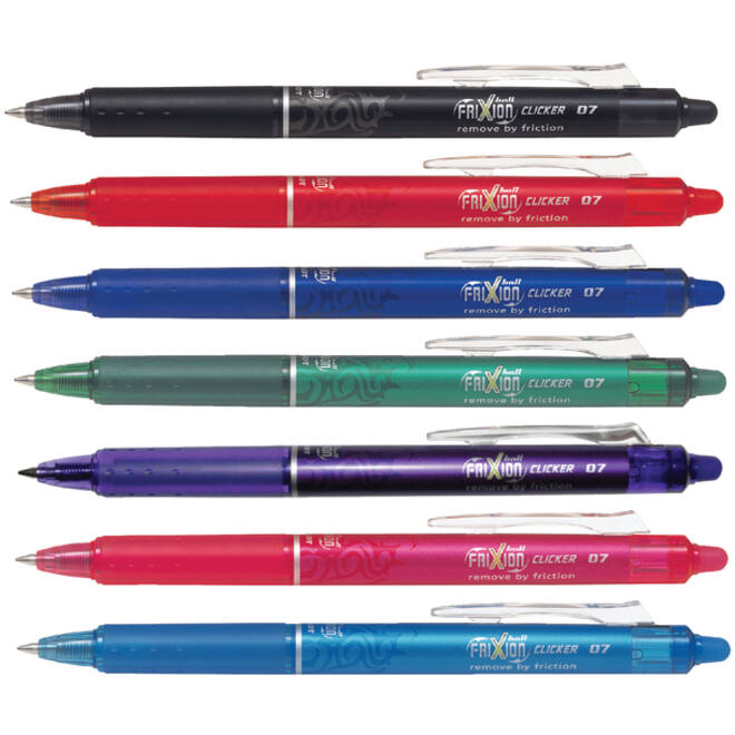 Rollerpen PILOT friXion clicker medium rood