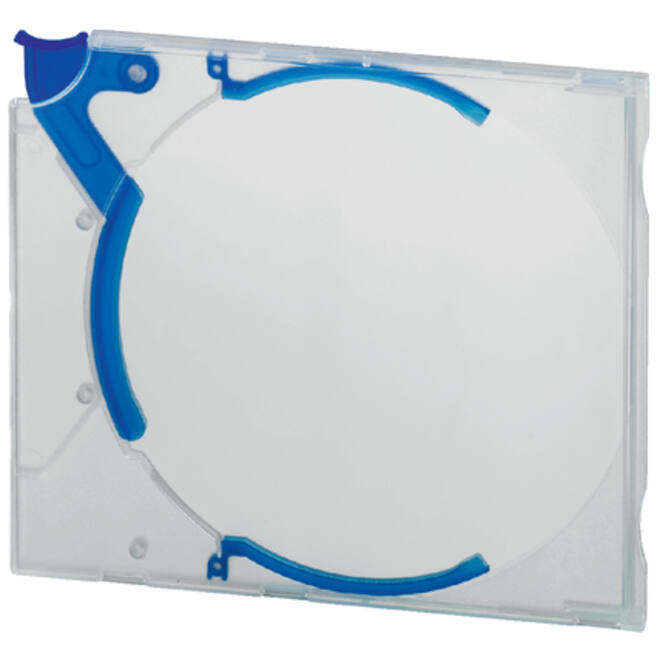 Cd opbergbox Quickflip standaard blauw 5stuks