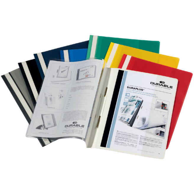 Snelhechtmap Durable Duraplus A4 wit