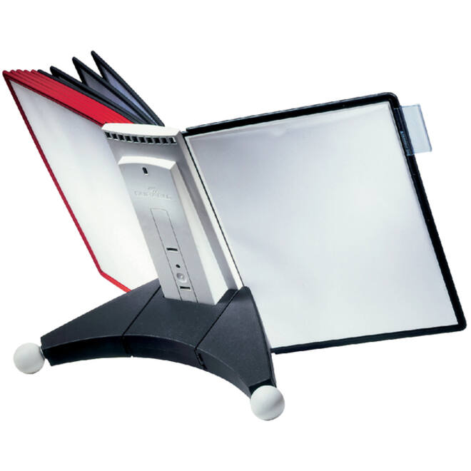 Bureaustandaard Durable 5632 Sherpa met 10-tassen rood/zwart
