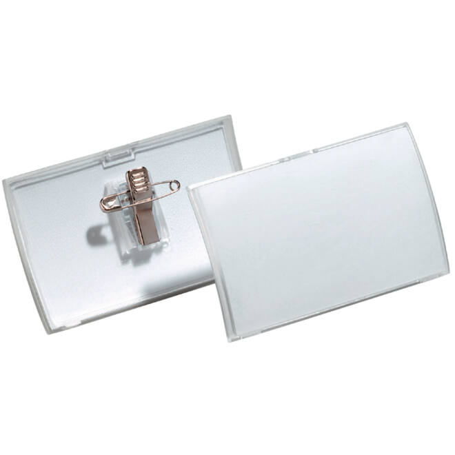 Badge Durable 8211 Click Fold met combiklem 40x75mm