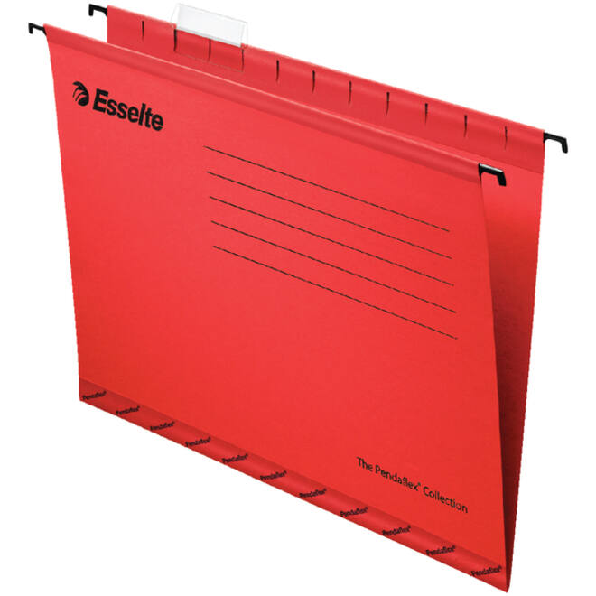 Hangmap Esselte Classic folio V-bodem 382x240mm rood