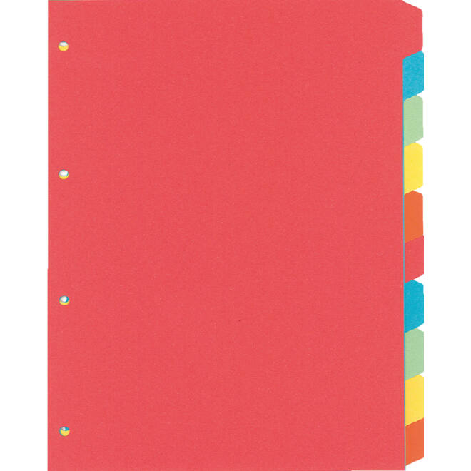 Tabbladen Kangaro 4-gaats PE410 10-delig assorti karton