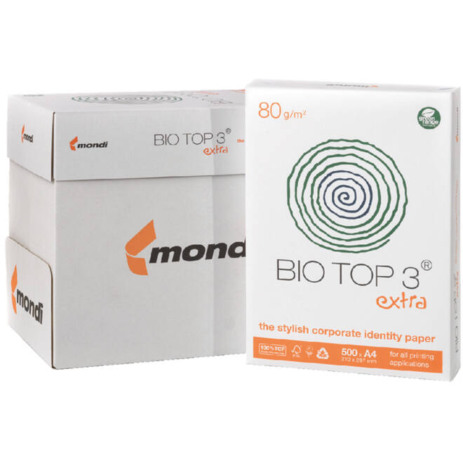 Kopieerpapier BioTop 3 A4 80gr naturel 500vel