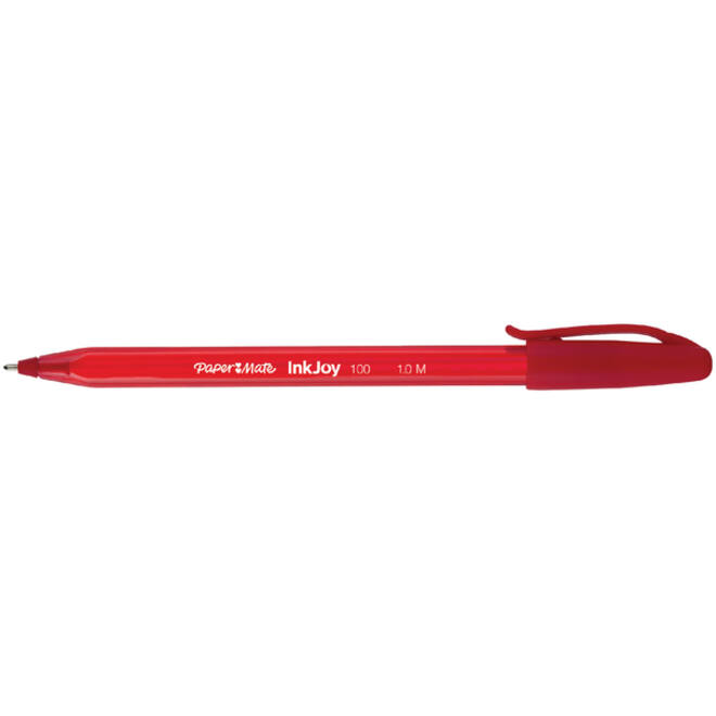 Balpen Paper Mate Inkjoy 100 medium rood