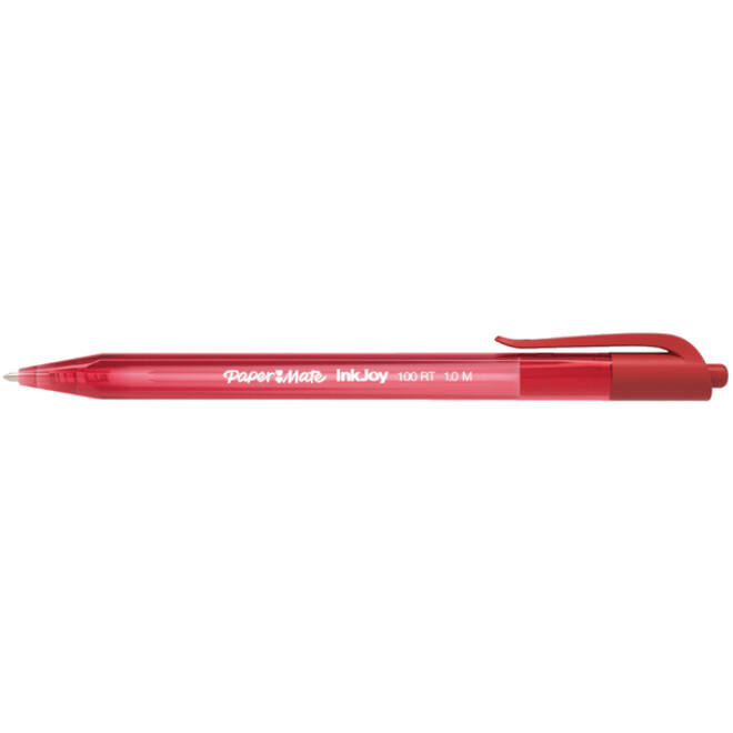 Balpen Paper Mate Inkjoy 100RT medium rood