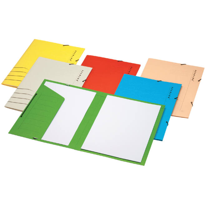 Elastomap Secolor Folio 100% gerecycled karton 250 gr Blauw