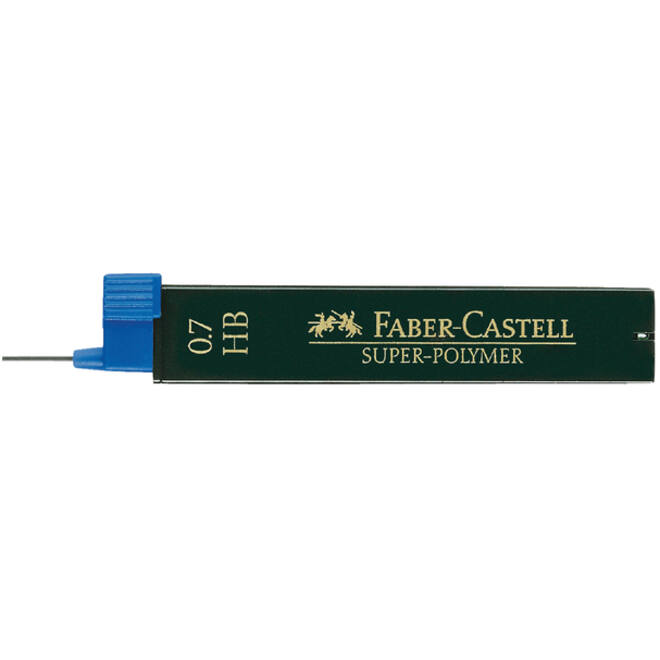 Potloodstift Faber-Castell HB 0.7mm super-polyme koker à 12 stuks