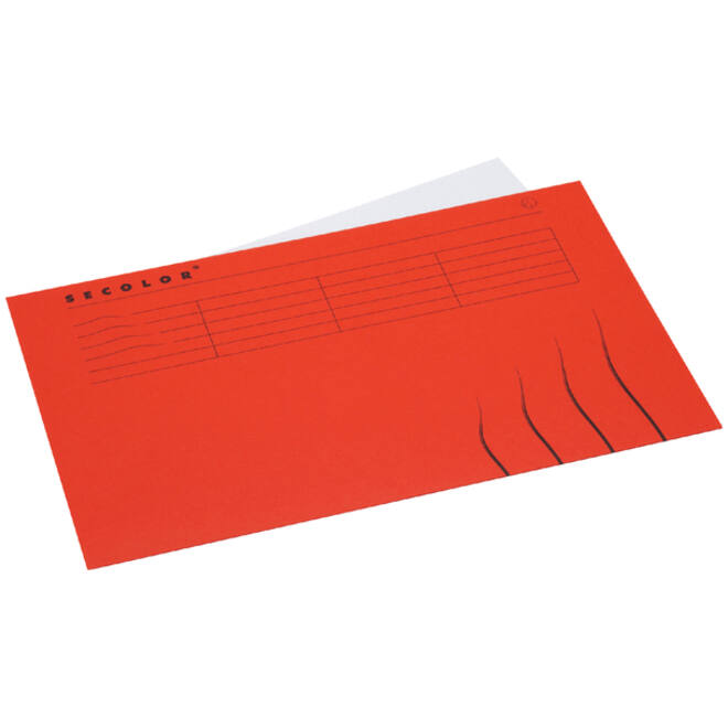 Vouwmap Secolor Folio gelijk 225gr rood