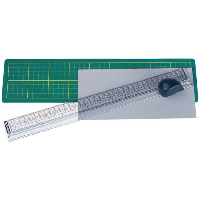 Snijliniaal Alco met mat 38x10cm snijvlak tot 33cm
