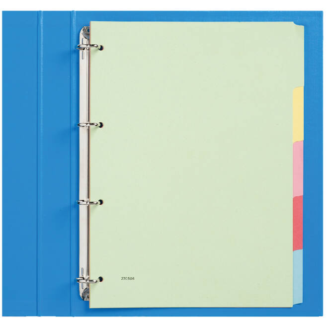 Tabbladen Qbasic 4-gaats karton 5-delig assorti karton
