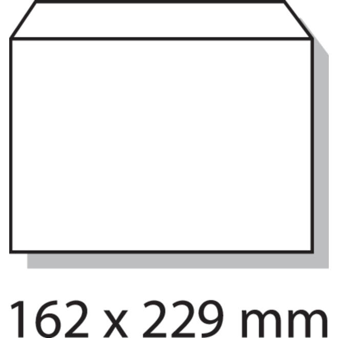 Envelop Quantore bank C5 162x229mm zelfklevend wit 25stuks