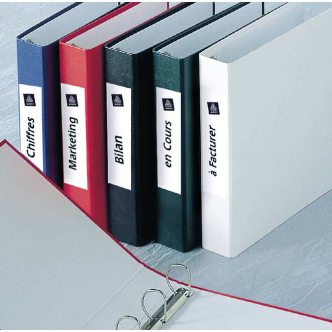 Rugetiket Avery breed 62x192mm zelfklevend wit