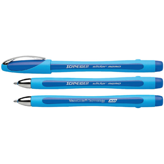 Balpen Schneider Slider Memo extra breed blauw
