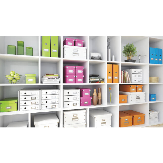 Opbergbox Leitz WOW Click & Store 281x200x370mm ijsblauw