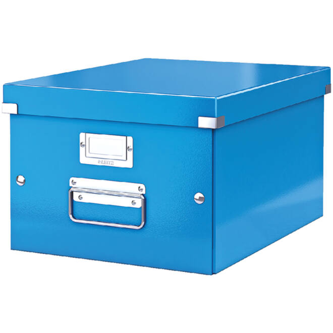Opbergbox Leitz WOW Click & Store 281x200x370mm blauw