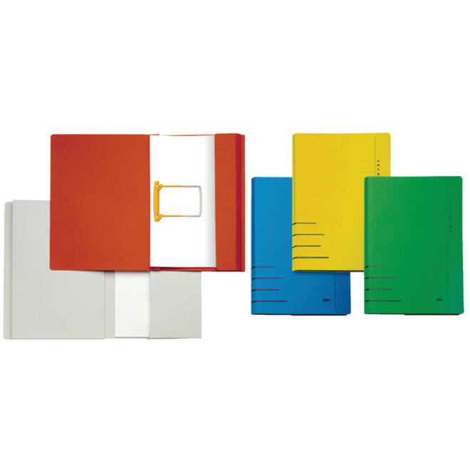 Combimap Secolor folio 1 klep recycled 250gr blauw