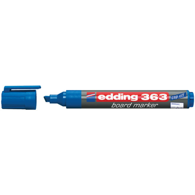 Viltstift edding 363 whiteboard schuin 1-5mm blauw