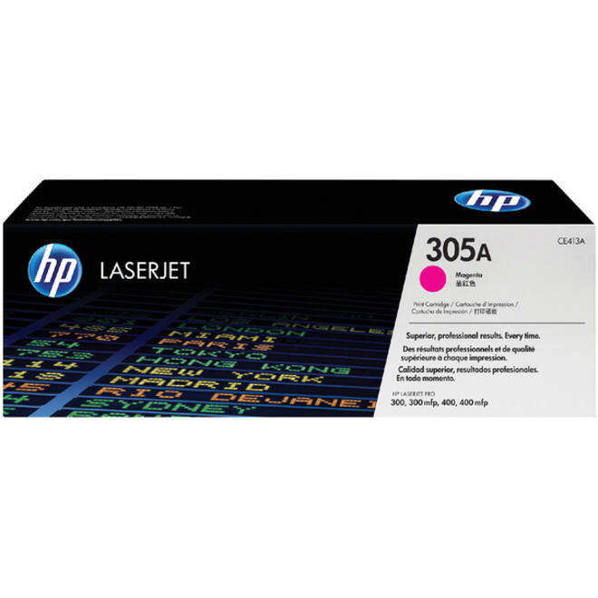 Tonercartridge HP CE413A 305A rood