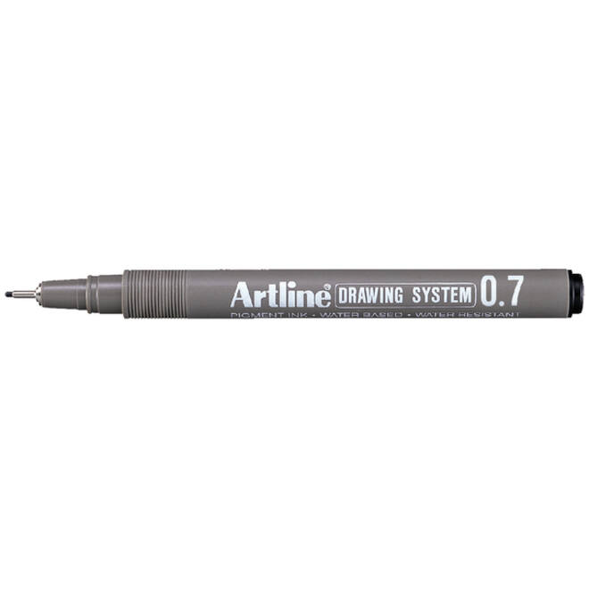 Fineliner Artline technisch technisch 0.7mm zwart