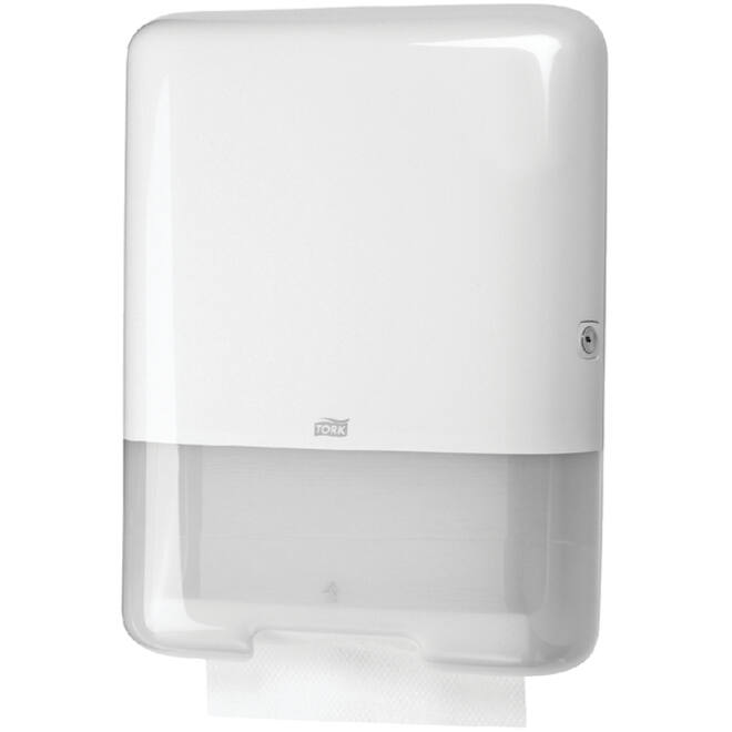 Handdoekdispenser Tork H3 Elevation C-vouw en Z-vouw wit 553000