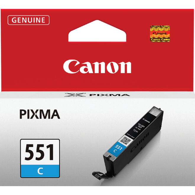 Inktcartridge Canon CLI-551 blauw
