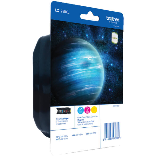 Inktcartridge Brother LC-1280XLRBWBP 3 kleuren