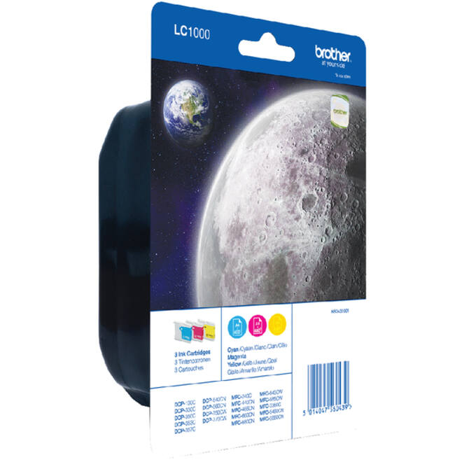 Inktcartridge Brother LC-1000RBWBP 3 kleuren
