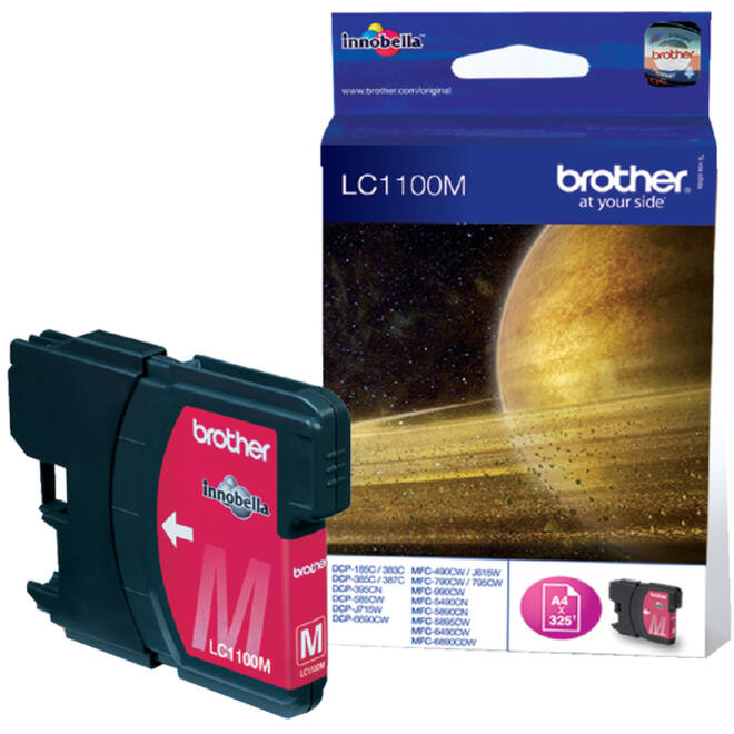 Inktcartridge Brother LC-1100M rood