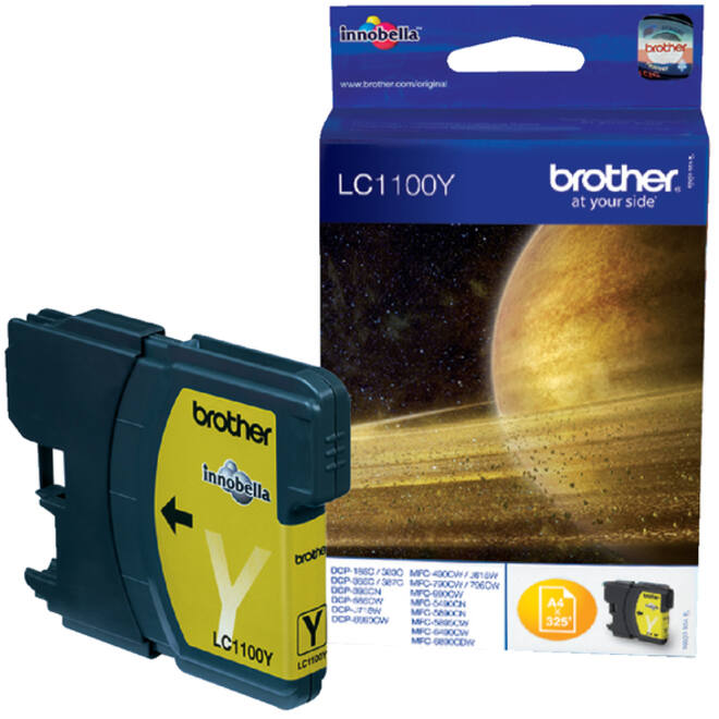 Inktcartridge Brother LC-1100Y geel