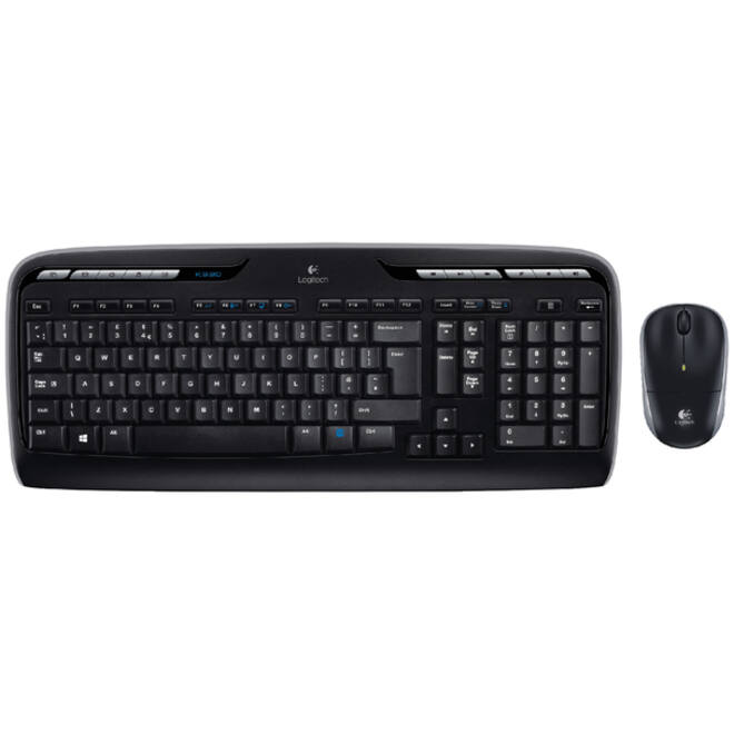 Toetsenbord Logitech MK330 Qwerty +muis zwart