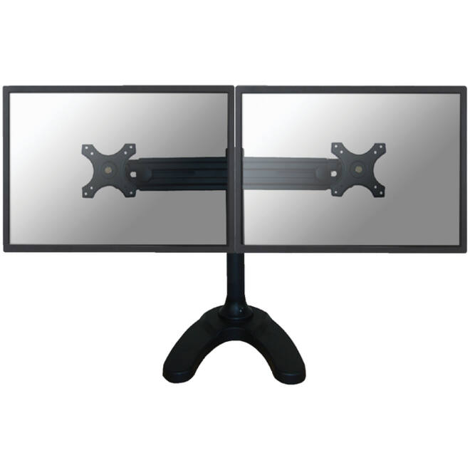 Monitorarm Neomounts D700DD 2x19-30" op voet zwart