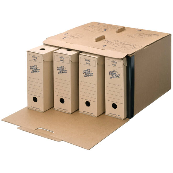 Archiefdoos Loeff Filing Box 3003 folio 345x250x80mm karton