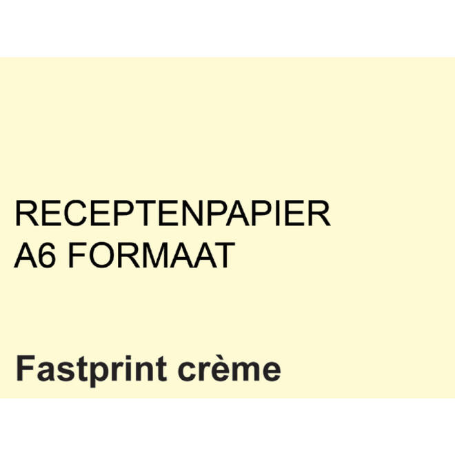 Receptpapier Fastprint A6 80gr creme 2000vel
