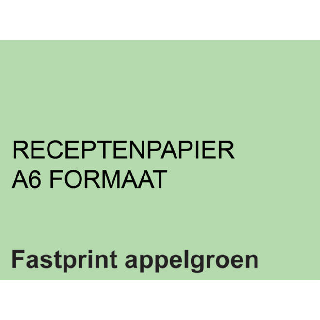 Receptpapier Fastprint A6 80gr appelgroen 2000vel