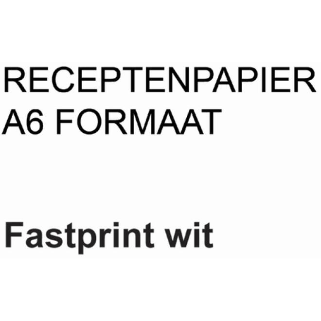 Receptpapier Fastprint A6 80gr wit 2000vel