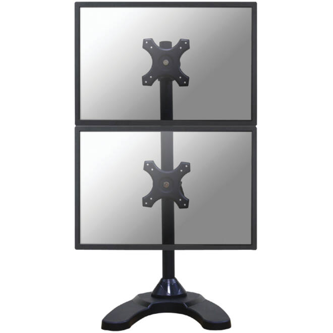 Monitorarm Neomounts D700DDV 2x10-27" verticaal op voet zwart