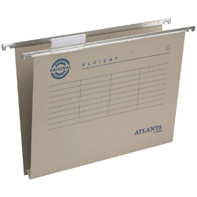 Hangmap Djois Alzicht A4 frontaal recycled U-bodem 30mm grijs