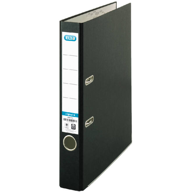 Ordner Elba Smart Original A4 50mm karton zwart gewolkt