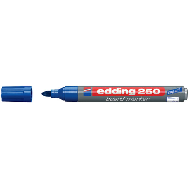 Viltstift edding 250 whiteboard rond 1.5-3mm blauw