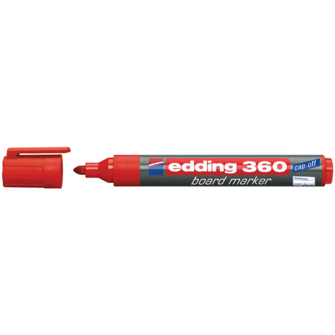 Viltstift edding 360 whiteboard rond 1.5-3mm rood