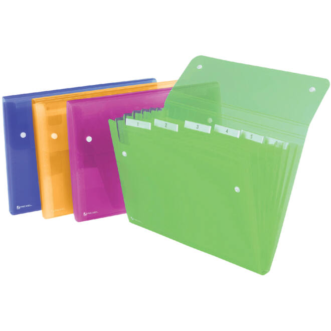 Sorteermap Rexel Ice 6-vaks assorti