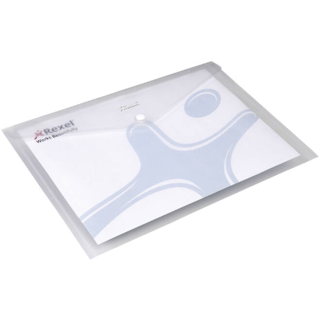 Enveloptas Rexel ice A4 transparant