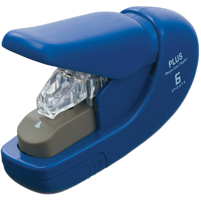 Nietmachine Plus nieten zonder nietjes blauw
