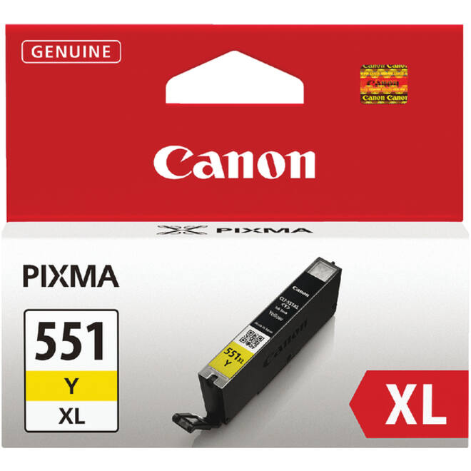 Inktcartridge Canon CLI-551XL geel