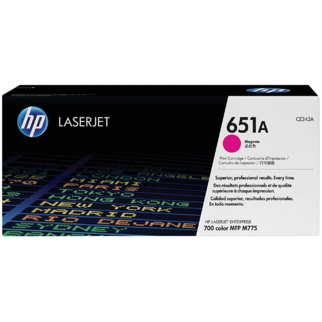 Tonercartridge HP CE343A 651A rood